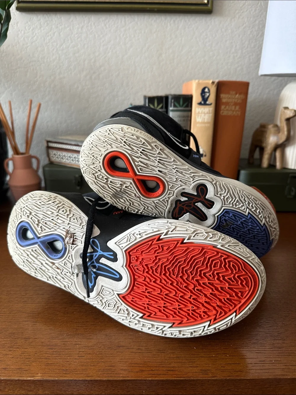 Nike Kyrie Infinity Fire & Ice Kids Sneakers with Red & Blue Accents